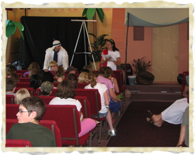 Class Inside Church 
Building